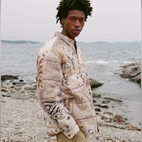 Urban Outfitters BDG Pattern Quilted Shirt‎ Jacket Mens SIZE MEDIUM - Picture 1 of 9